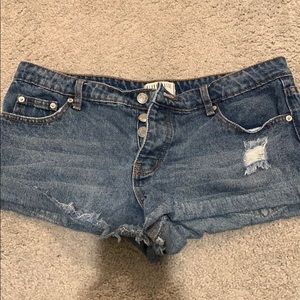 Denim shorts